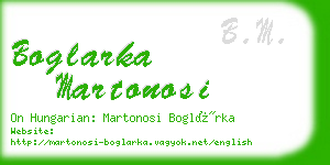 boglarka martonosi business card